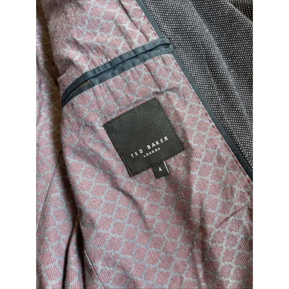 Ted Baker Men’s 2 Button Casual Blazer Contrast Stitch Sz 4 US 40 Lined